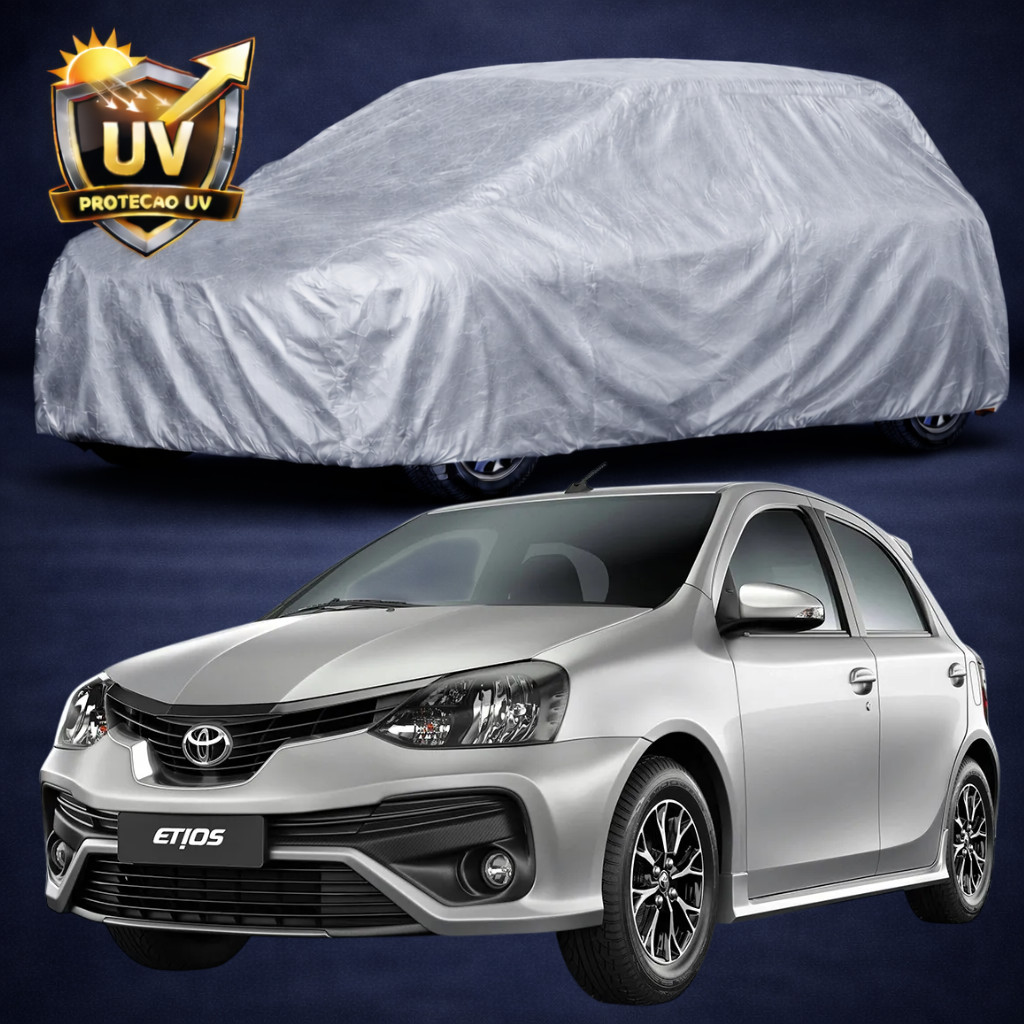 Capa De Cobrir TOYOTA ETIOS HATCH - 100% Impermeável Com e Sem Forro - ARMADA FORCE