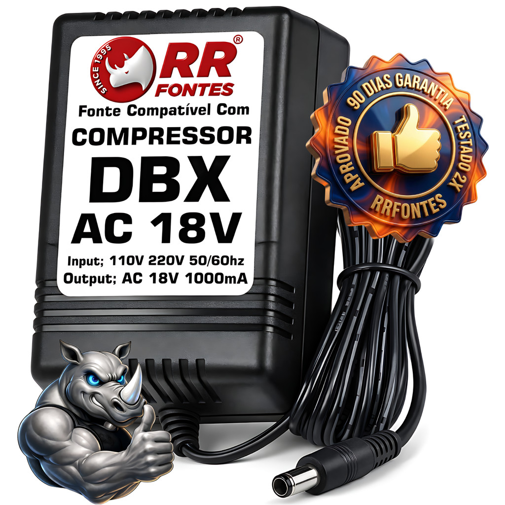 Fonte 18VAC 18V Para DBX 266 286A 266XL 286 760X Compressor e Equalizador
