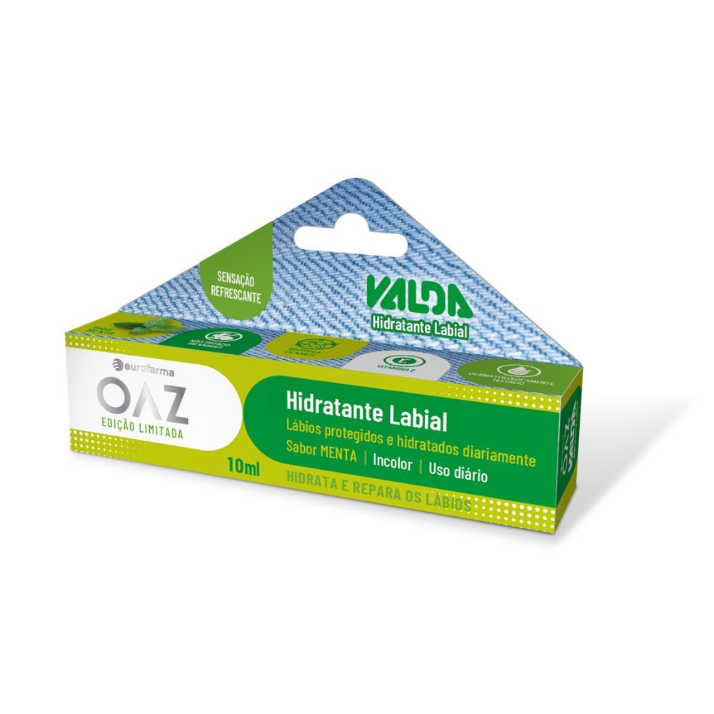 Hidratante Labial Valda OAZ Sabor Menta 10ml