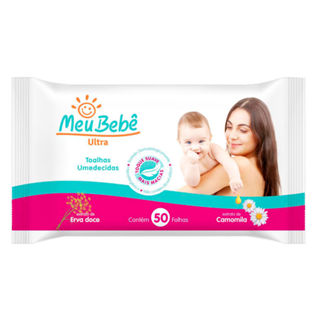 Toalhas Umedecidas Meu Bebê Ultra Extrato de Camomila 50 Unidades em Oferta na Shopee