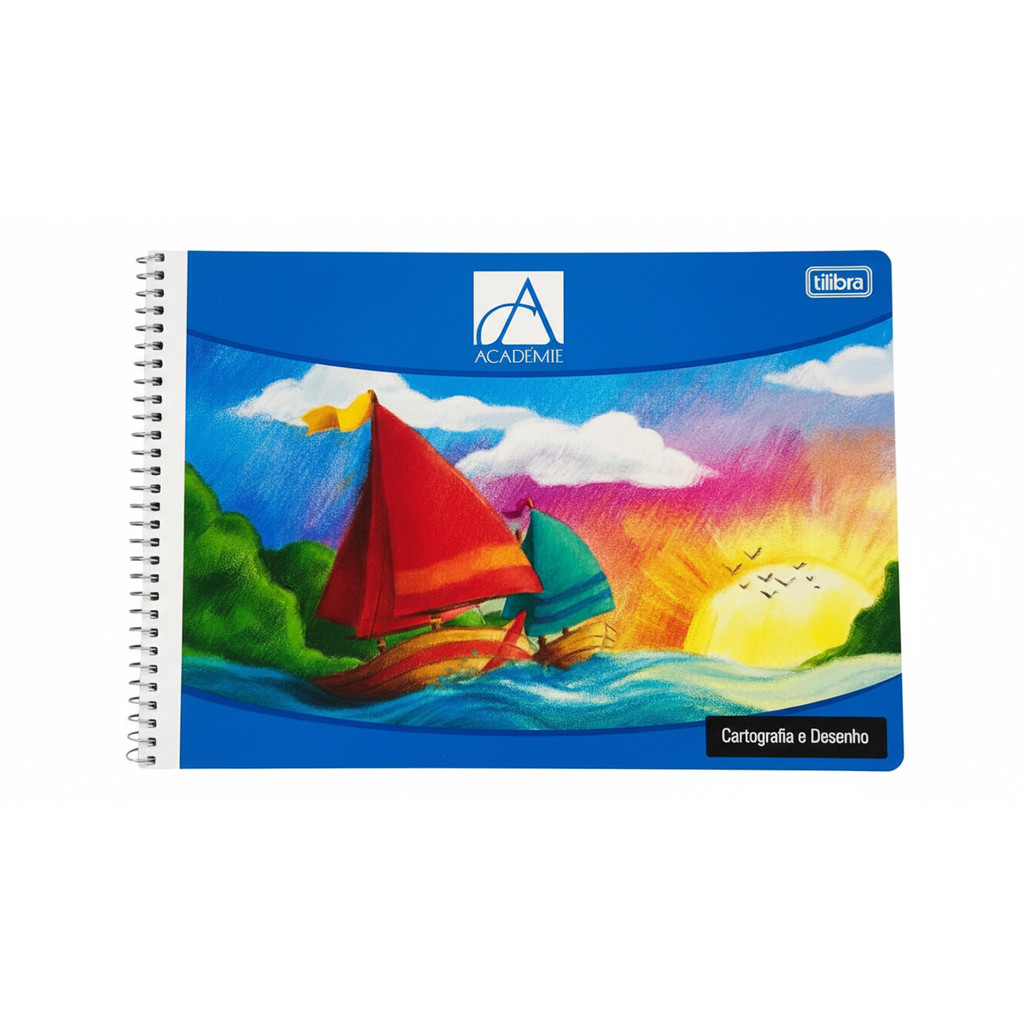 CADERNO TILIBRA CARTOGRAFIA E DESENHO FLEX. C/ SEDA ESPIRAL 48FLS