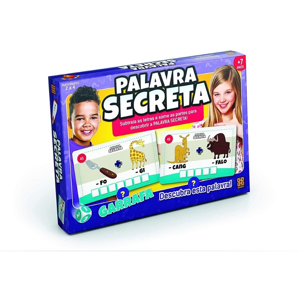 Jogo Palavras Secretas 01800 - Grow em Oferta na Shopee