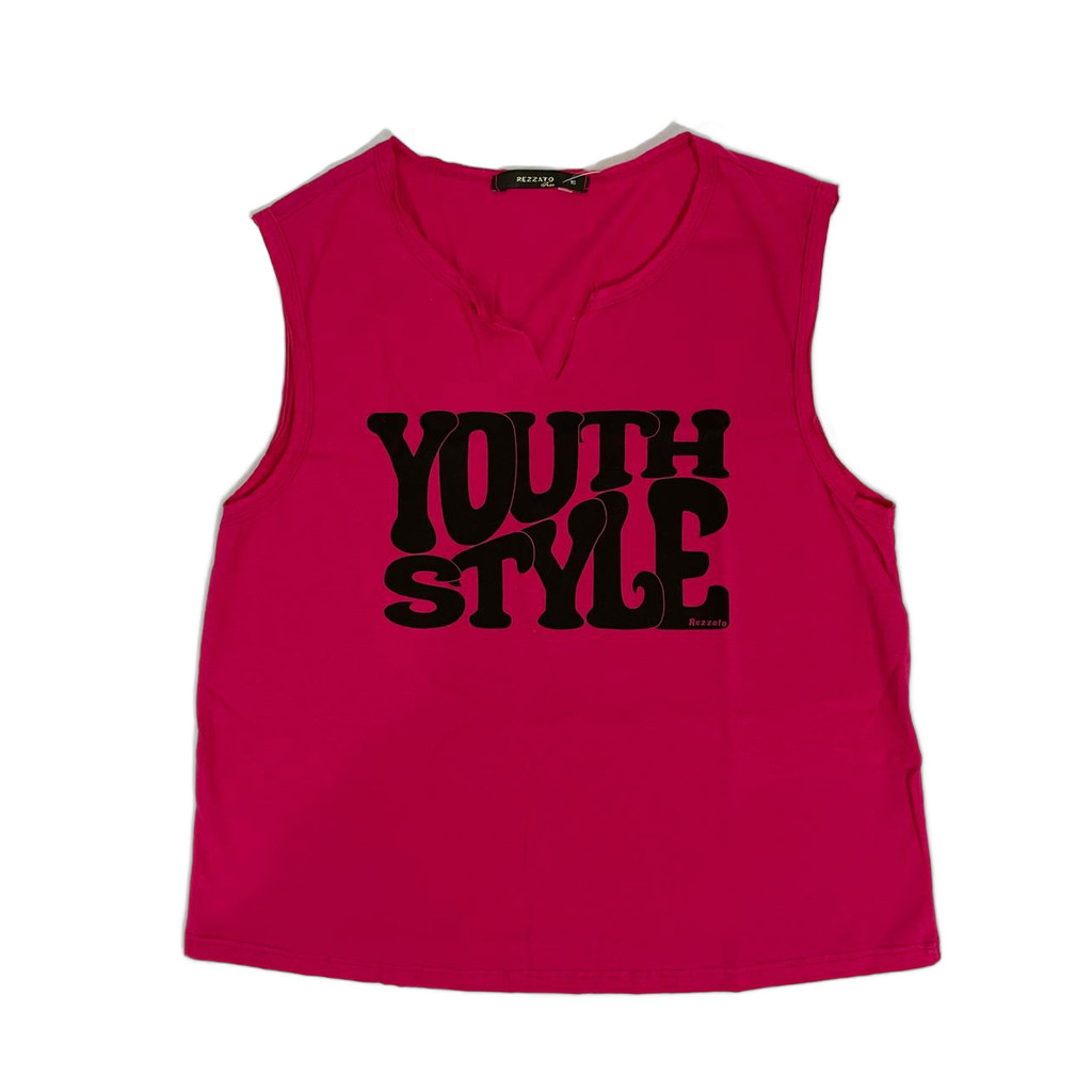 Regata Feminina Juvenil “Youth Style” – Cores Rosa, Amarela e Branca | Tamanhos 12, 14, 16 e 18