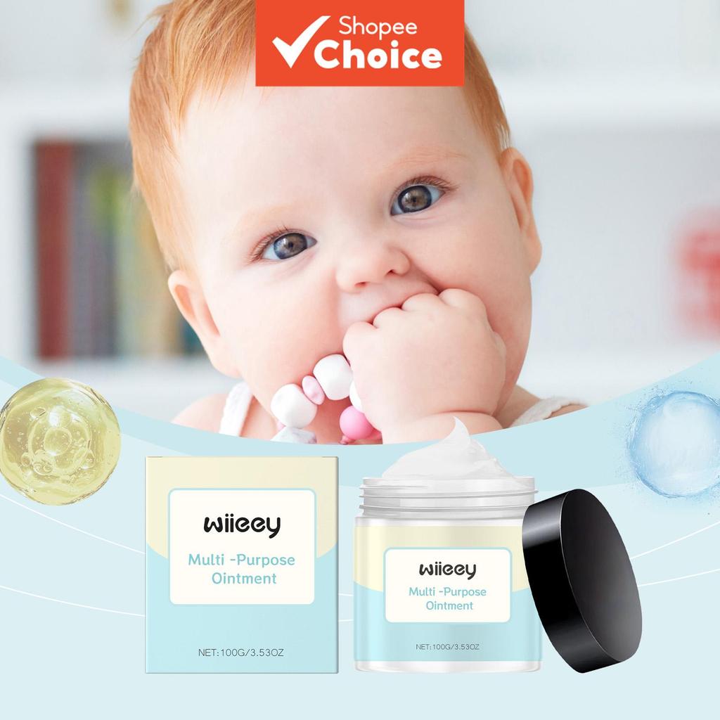  Wiieey Kids Multiuso Bálsamo Fórmula Suave Hidratante Nutritivo para a Pele do Bebê Creme Protetor Diário Suave e