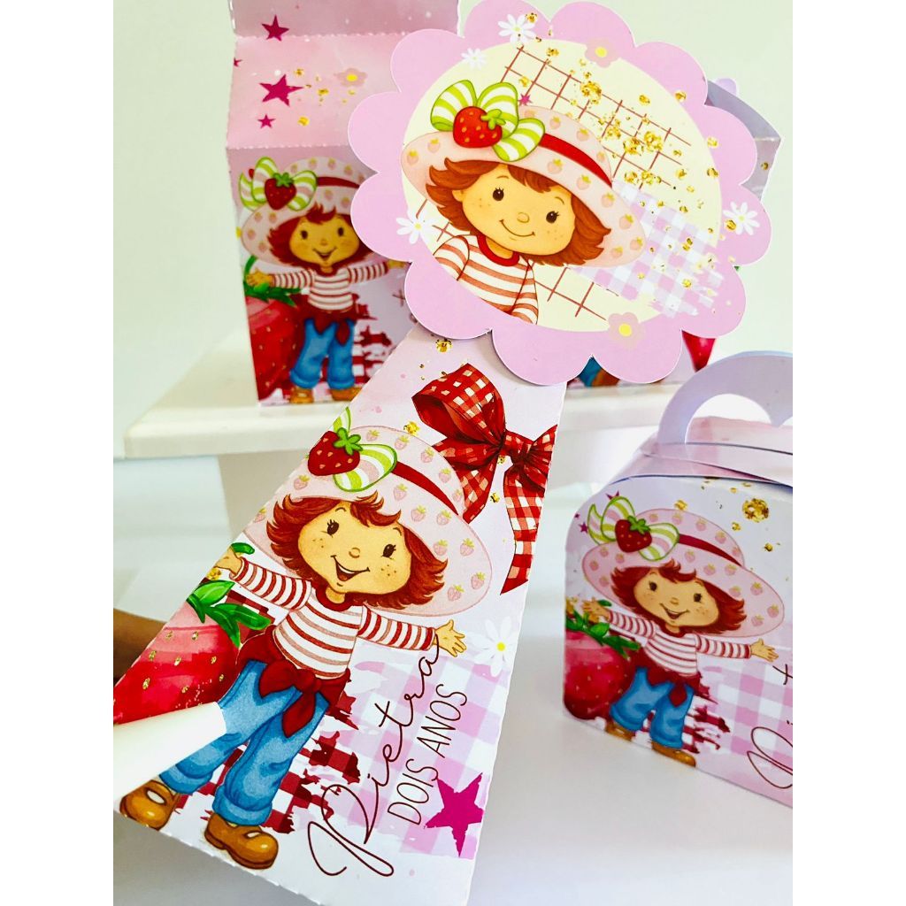 Kit Personalizados MORANGUINHO PEGUE E MONTE  Lembrancinhas para festa/Aniversário