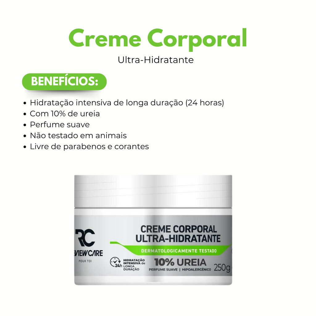 Creme Corporal Ultra Hidratante Para Todas As Peles Com Perfume Suave 10% Ureia 250G Review Care — imagem 2 de 2