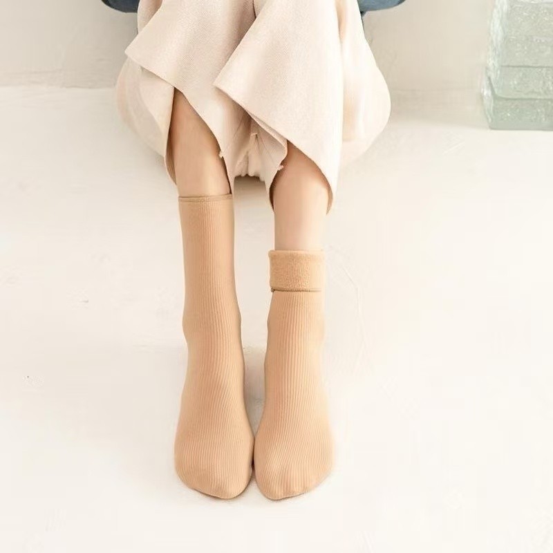 Combo Meias Térmicas de Inverno feminina – Pelúcia Interna Quentinha 4 a 6 Pares