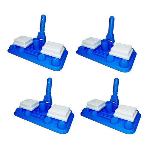 Imagem de Kit 4 Aspiradores Piscina Com 8 Esferas Sodramar Azul Para Limpeza