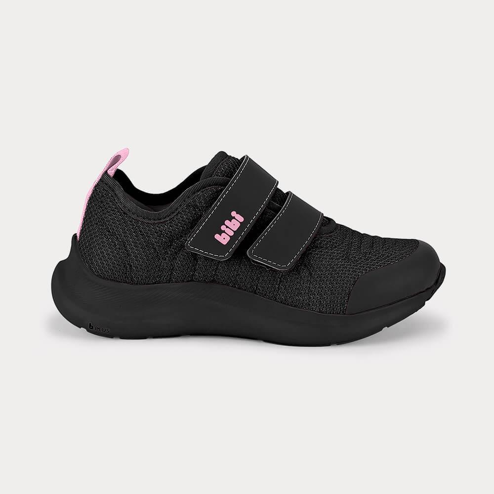 Tênis Infantil Bibi Action Preto com Rosa em Oferta na Shopee