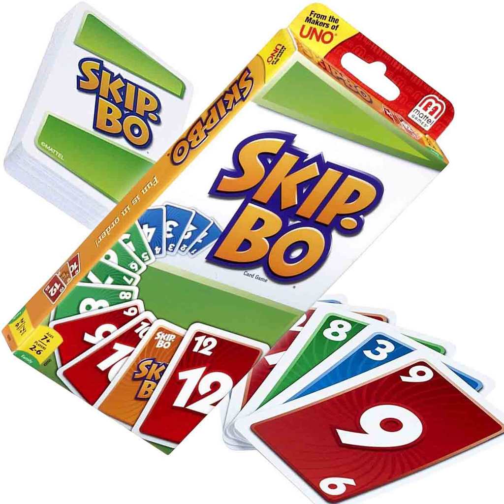 Jogo de Cartas Skip-Bo - dos Criadores de Uno - Mattel Games