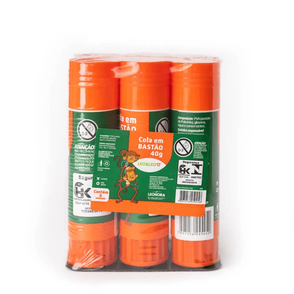 Cola Bastão 40 Gramas Cx/6 und Leo&Leo Leonora - 4545 em Oferta na Shopee