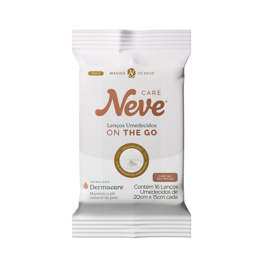Lenço Umedecido Neve Care On The Go 16 Unidades
