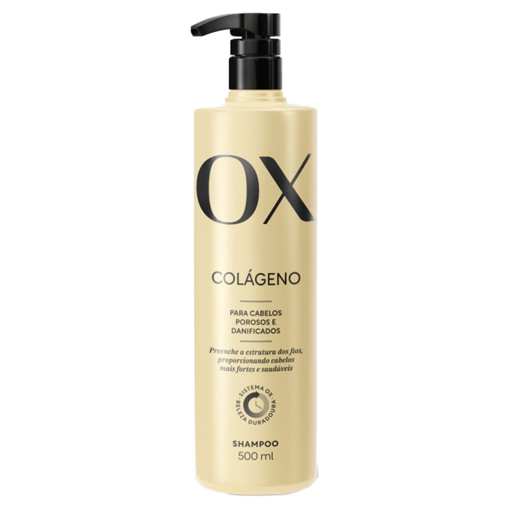 Shampoo Ox Colágeno 500ml em Oferta na Shopee