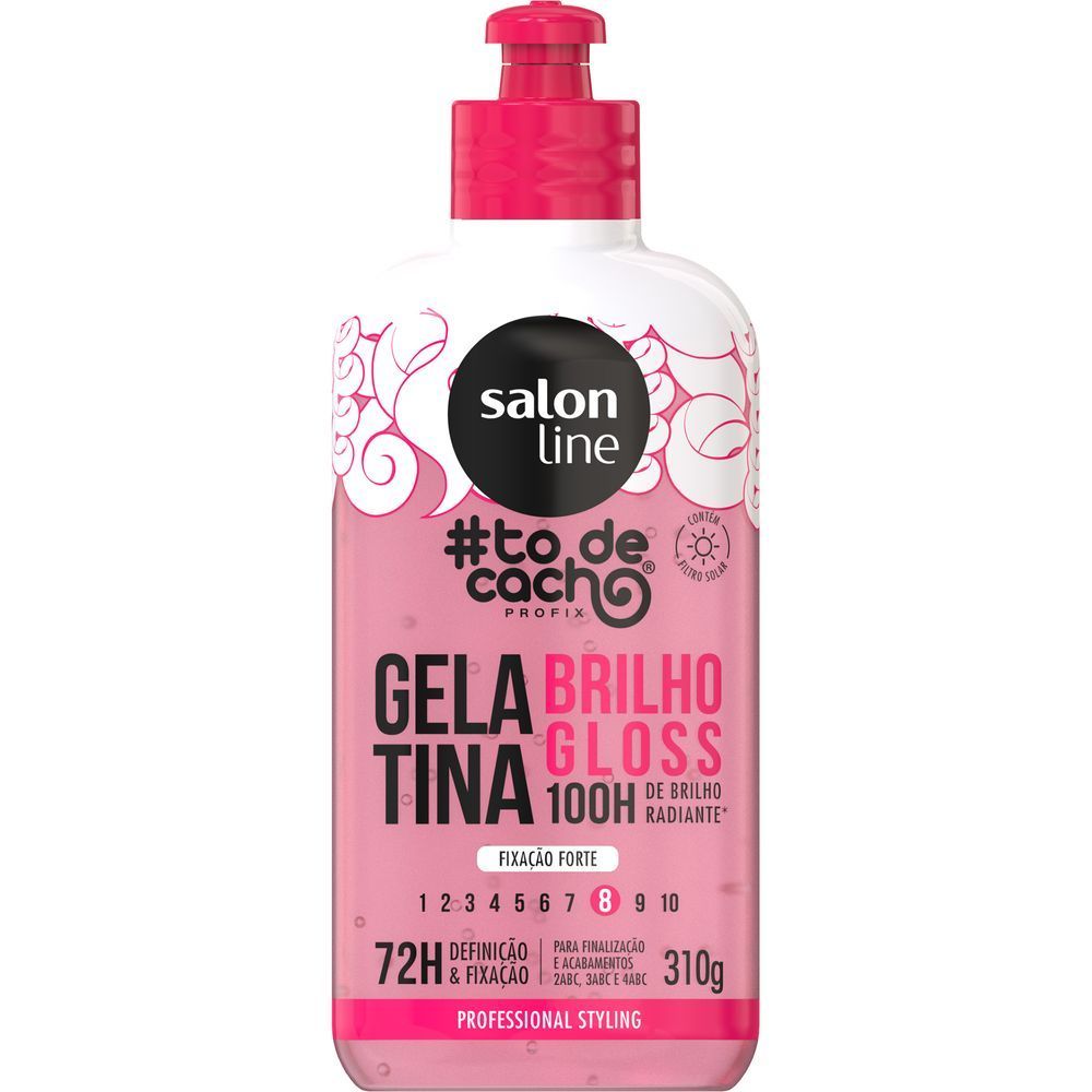 Gelatina Salon Line Todecacho Brilho Gloss 310g em Oferta na Shopee