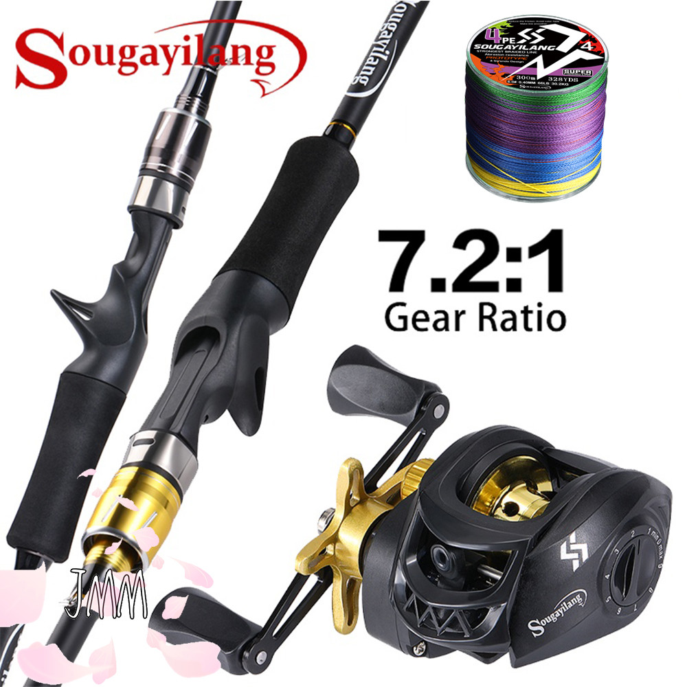 Conjunto De Cores De Pesca Sougayilang M Vara De Fundição Elétrica Com Relação De Engrenagem 7.2 : 1 Carretel Novo Tipo