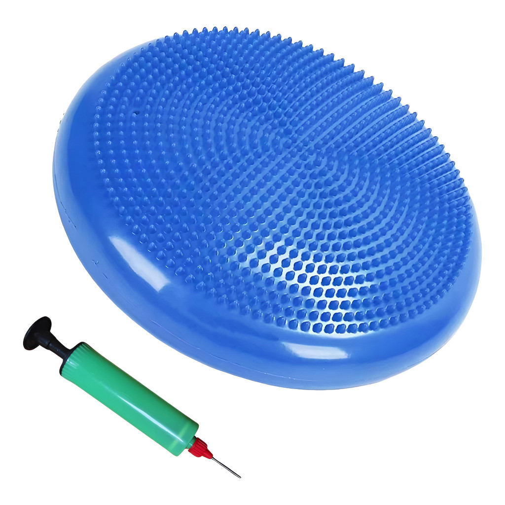 Disco De Equilibrio Inflavel Treino Pilates 33cm Com Bomba