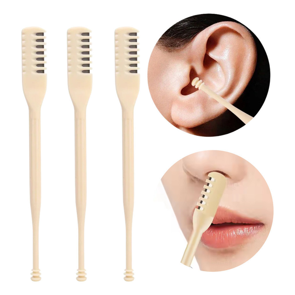 KIT 3 Aparador De Pelos Do Nariz C/cabeça Dupla Laváveis em Oferta na Shopee