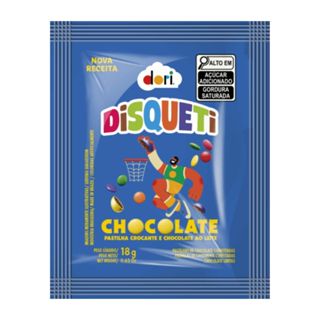 Confeite Disqueti Dori Chocolate 18g em Oferta na Shopee