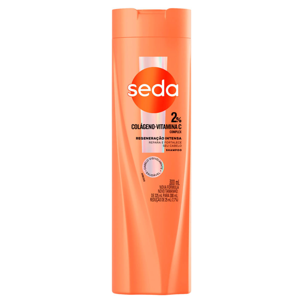 Shampoo Seda 2% Colágeno Vitamina C Complex Regeneração Intensa 300ml em Oferta na Shopee
