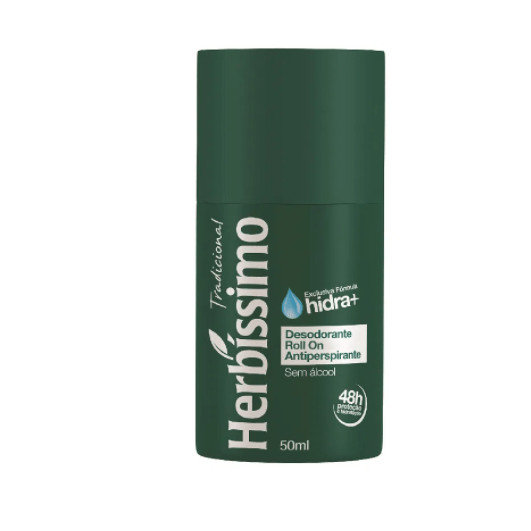 Desodorante Antitranspirante Roll On Herbíssimo Tradicional 50ml em Oferta na Shopee