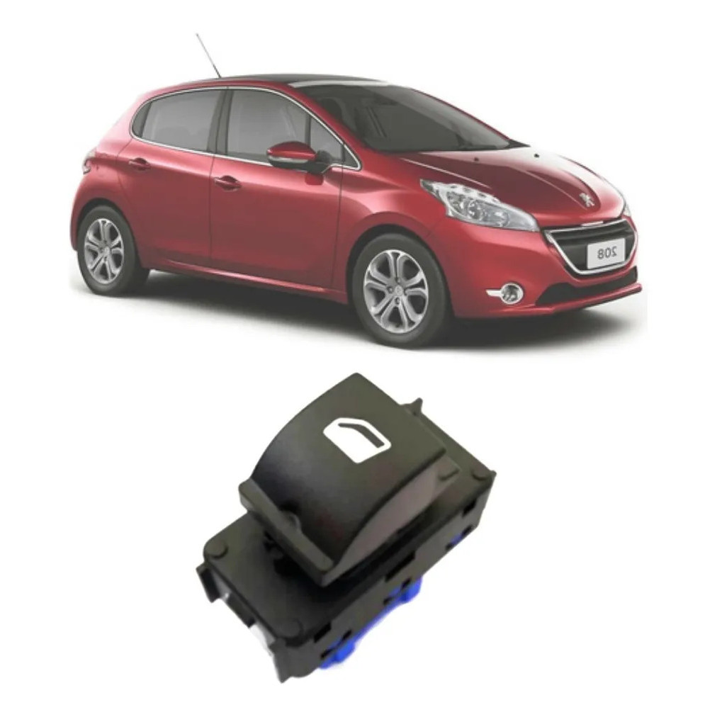 Botao Vidro Eletrico Tecla Acionadora Peugeot 208 Apos 2013
