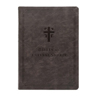 Bíblia de Estudo Shedd | A21 | Couro Sintético Chumbo em Oferta na Shopee