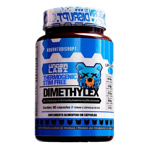 DIMETHYLEX STIM FREE 60 CAPS Under Labz em Oferta na Shopee