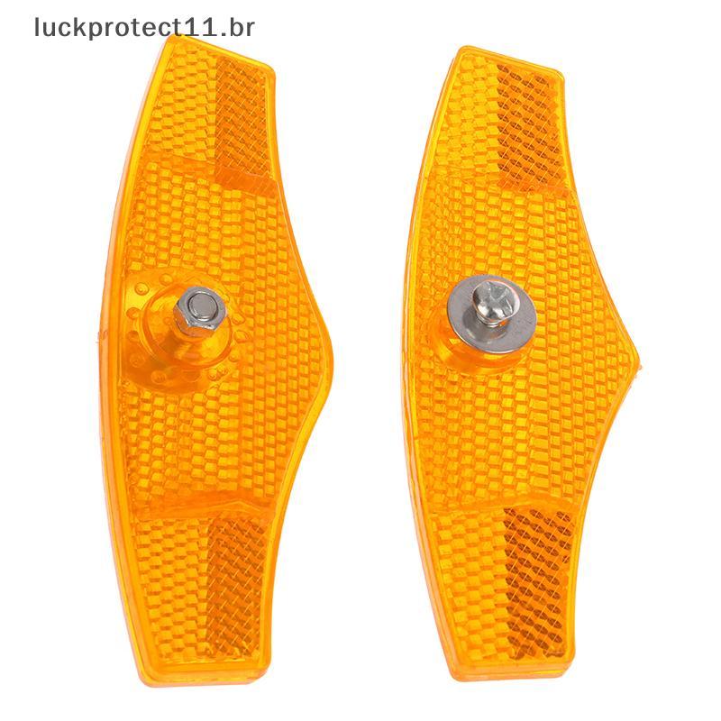 LTBR 1 Par De Luz De Advertência De Bicicleta , Refletor De Raio Roda De Ciclismo Noturna , Refletores De Montagem Refle
