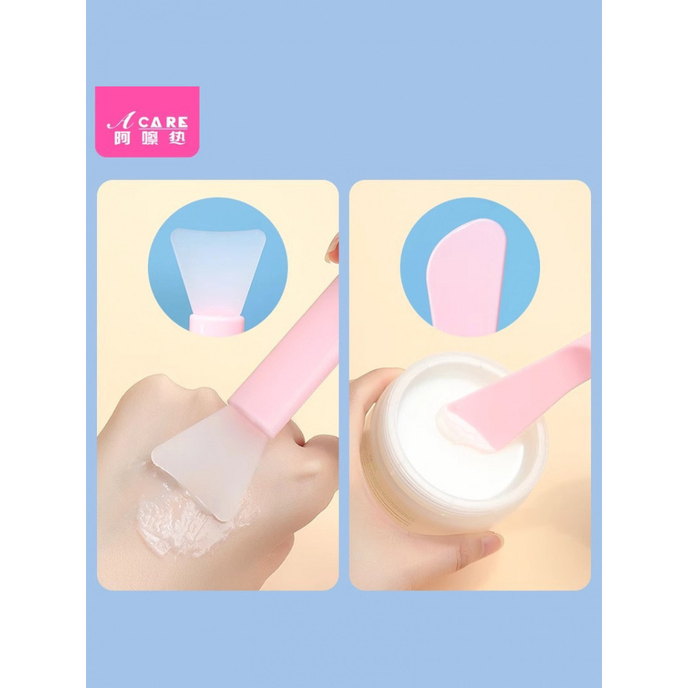 Escova de máscara F1zeq801-de duas cabeças aplicador de Silicone de dupla utilização colher de escavação pátio máscara d