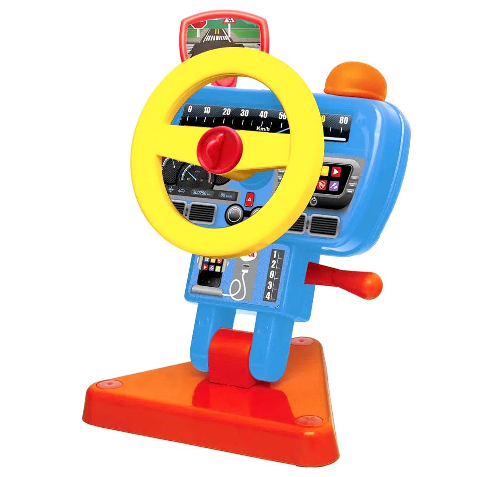 Brinquedo Infantil Volante com buzina Retrovisor Bebês Elka