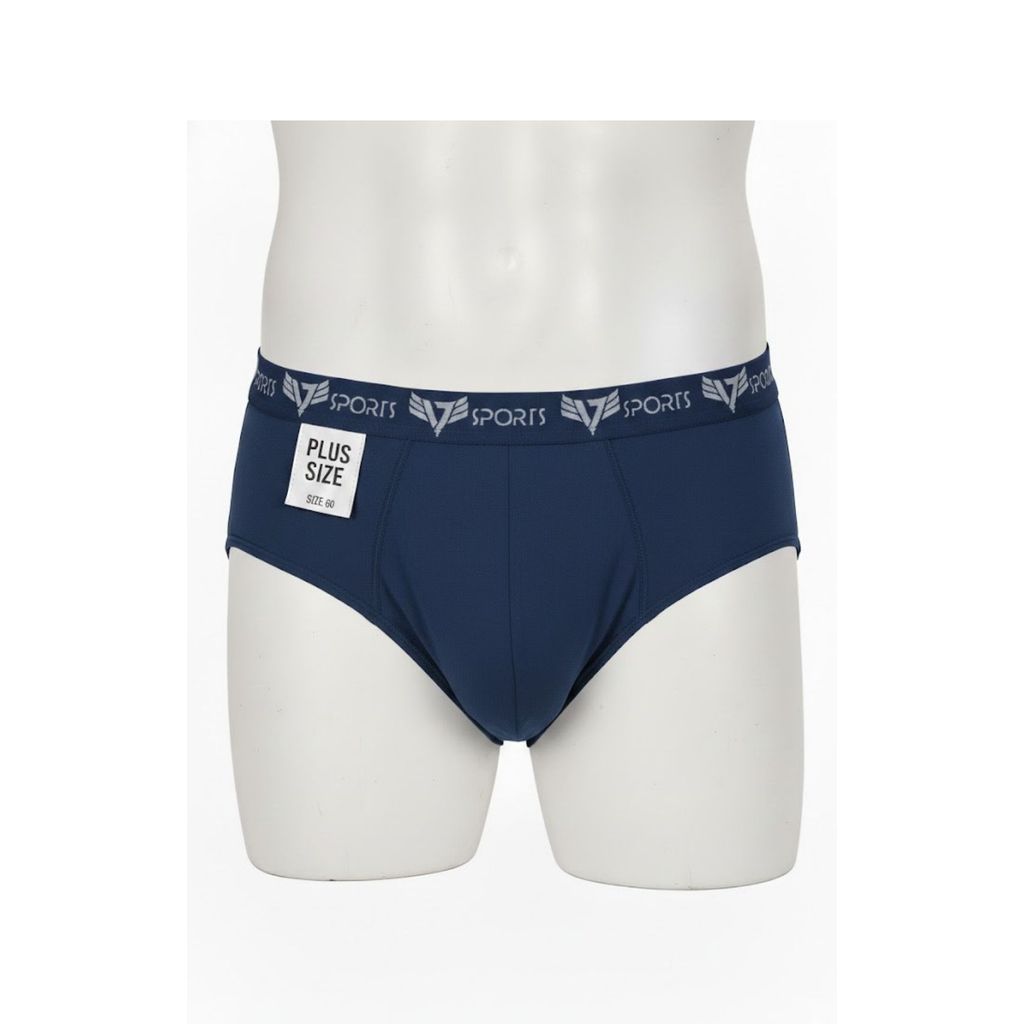 kit 2 Cueca Tradicional Slip Plus Size Tamanho Especial Algodão Cores Sortidas