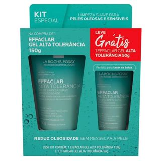 Kit Gel de Limpeza Facial Effaclar Alta Tolerância La Roche-Posay 150g e Ganhe Gel Effaclar 50g em Oferta na Shopee