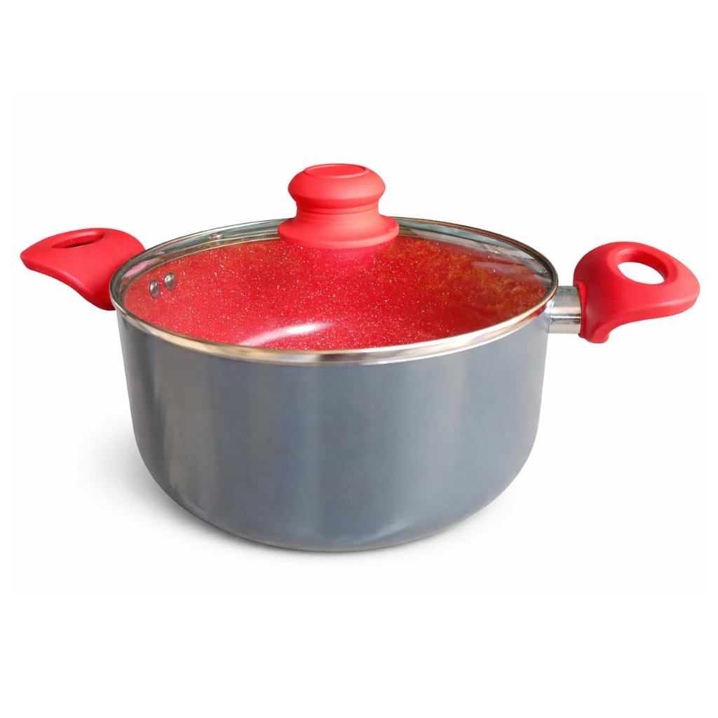 Imagem Panela Caçarola Antiaderente Revestimento Cerâmico 24cm