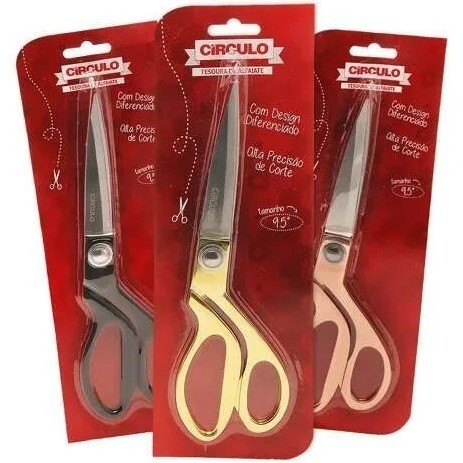Tesoura De Costura Tecido Profissional Alfaiate 9,5 Polegadas Circulo Artesanato e Patchwork em Oferta na Shopee