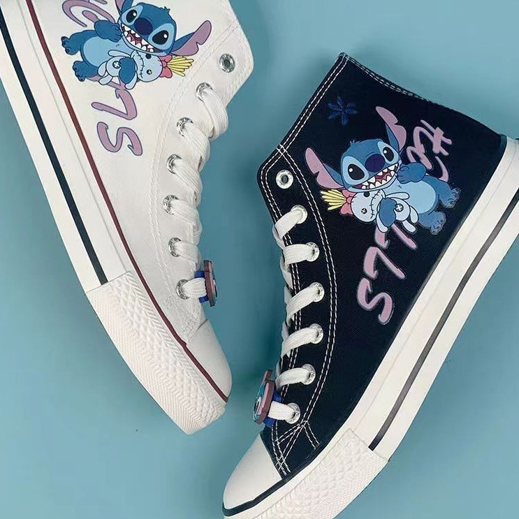 Sapato Stitch Co Lona Alta de Marca Moda Conforto e Versatilidade Super Oferta