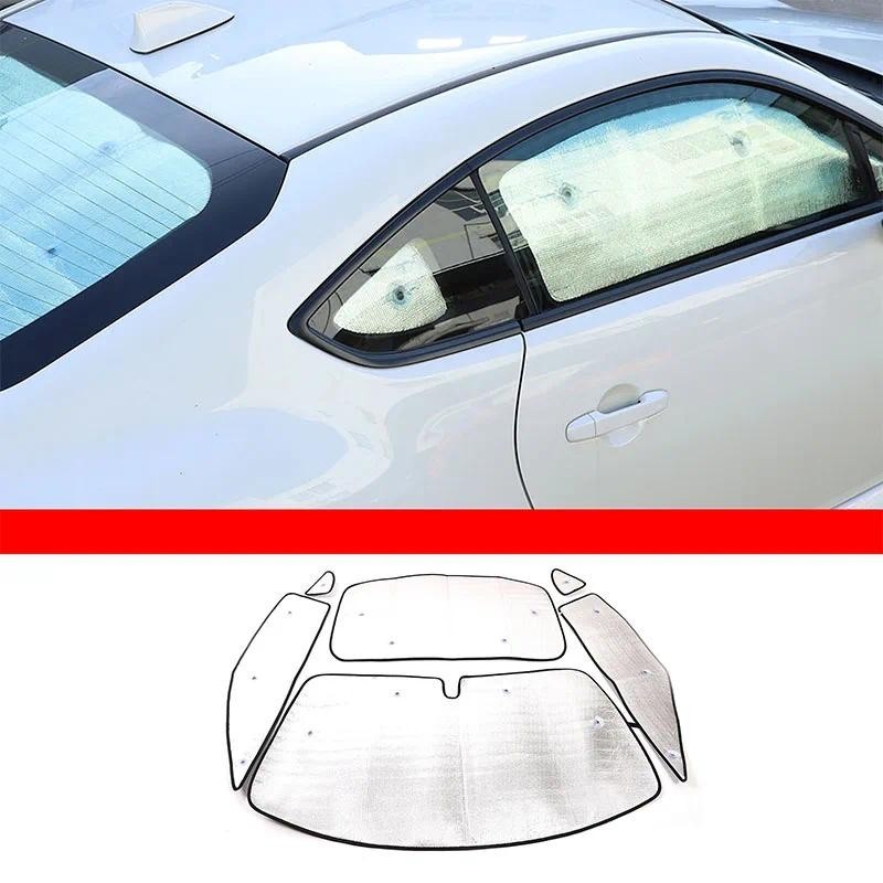 Para 2022-2023 Toyota 86/Subaru BRZ Folha De Alumínio Prata Carro Janela Completa Vidro Protetor Solar Guarda-Sol Acessó