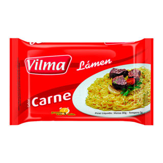 Macarrão Instantâneo Vilma Lámen Sabor Carne 85g em Oferta na Shopee