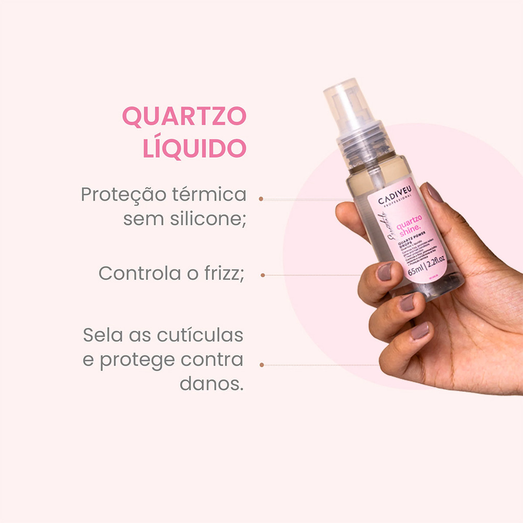 Kit Cadiveu Professional Essentials Quartzo Shine Oil Leave-in (2 produtos) · foto 2