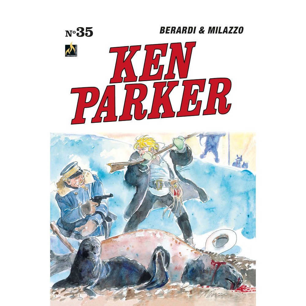 Capa do livro Comics - Ken Parker vol. 35 - por Giancarlo Berardi - Mythos Editora