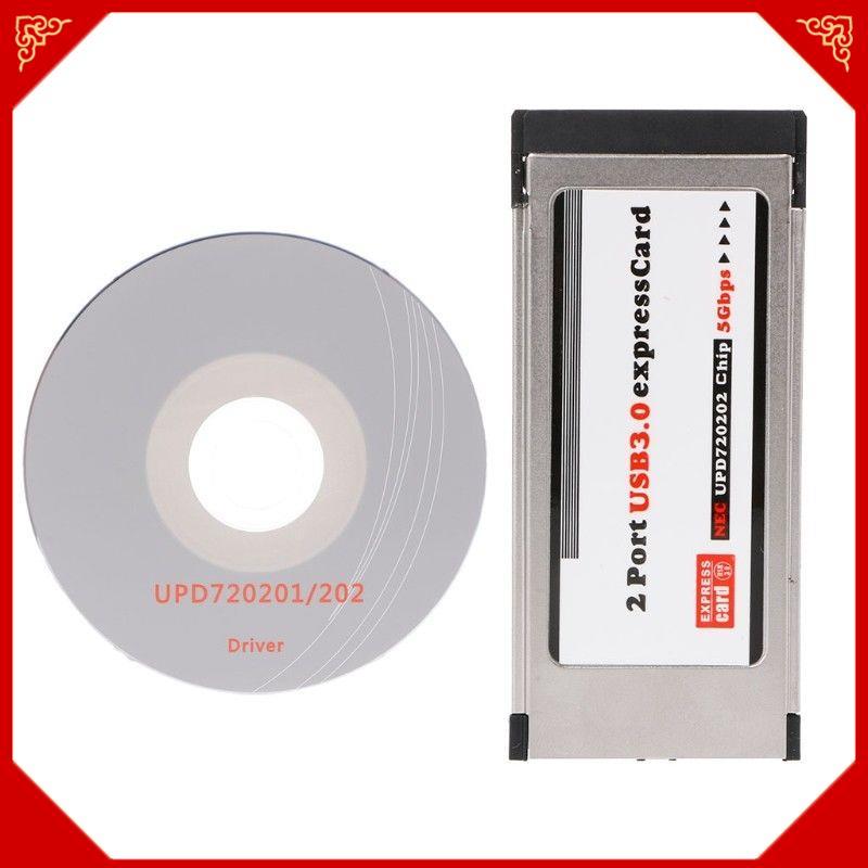 Pci-E Express Para Usb 3.0 2 Portas Adaptador Conversor De Cartão Expresscard De 34 Mm