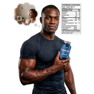 Suplemento Natural para Homens Original Pro Man  Força e Energia Genisis Nutrition  60 Capsulas  Sem Sabor em Oferta na Shopee