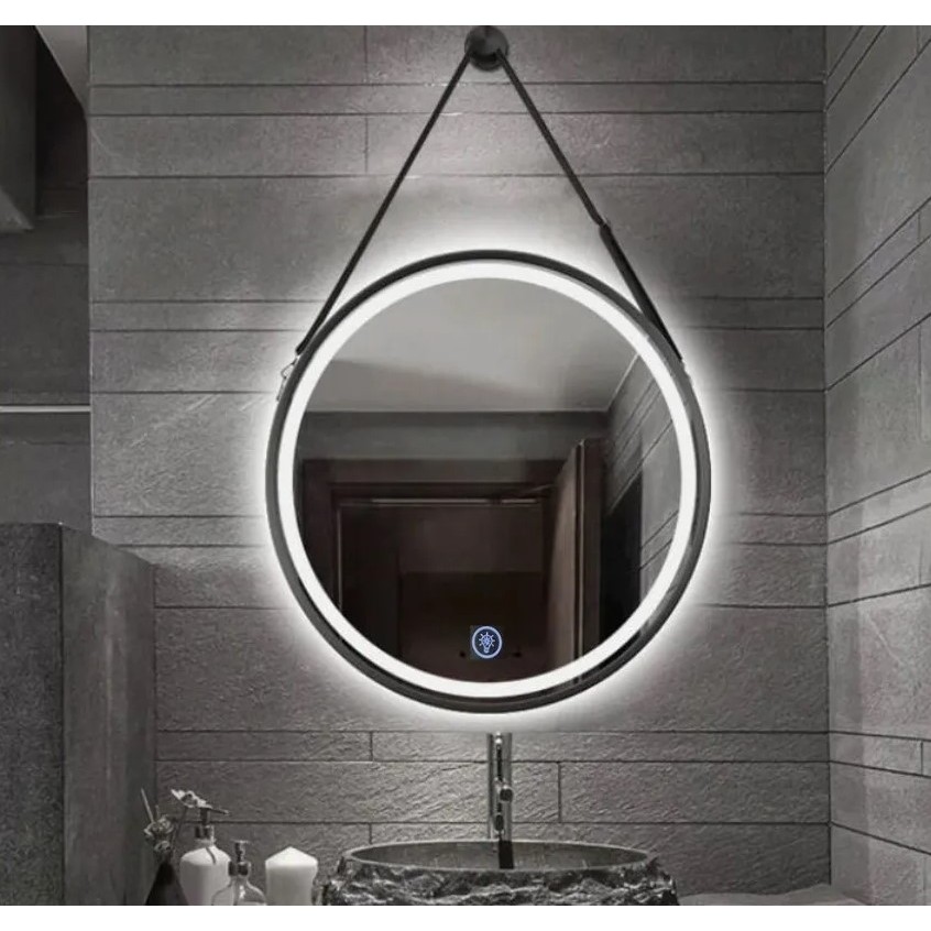 Espelho led com moldura 04 24W 600mm com alça
