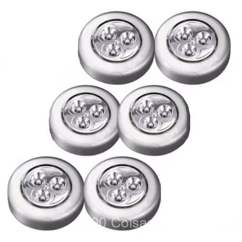 4/5/6 Pcs LâMpada Adesiva De EmergêNcia Com 3 LEDs Lampada Pequena Para Corredor/Parede/ArmáRio