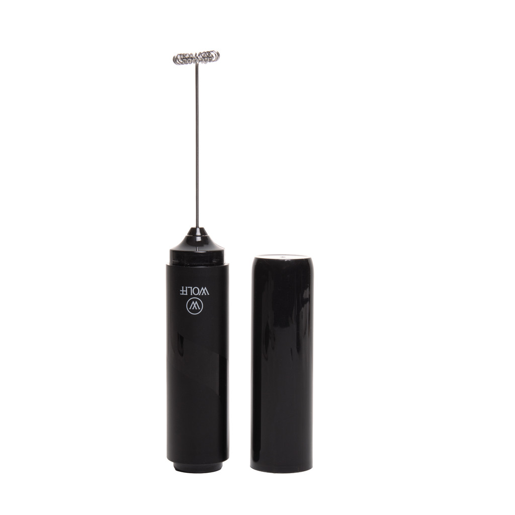 Mini Mixer a Pilha 3,5cm x 3,5cm x 22,5cm Preto Aço Inox - Wolff em Oferta na Shopee