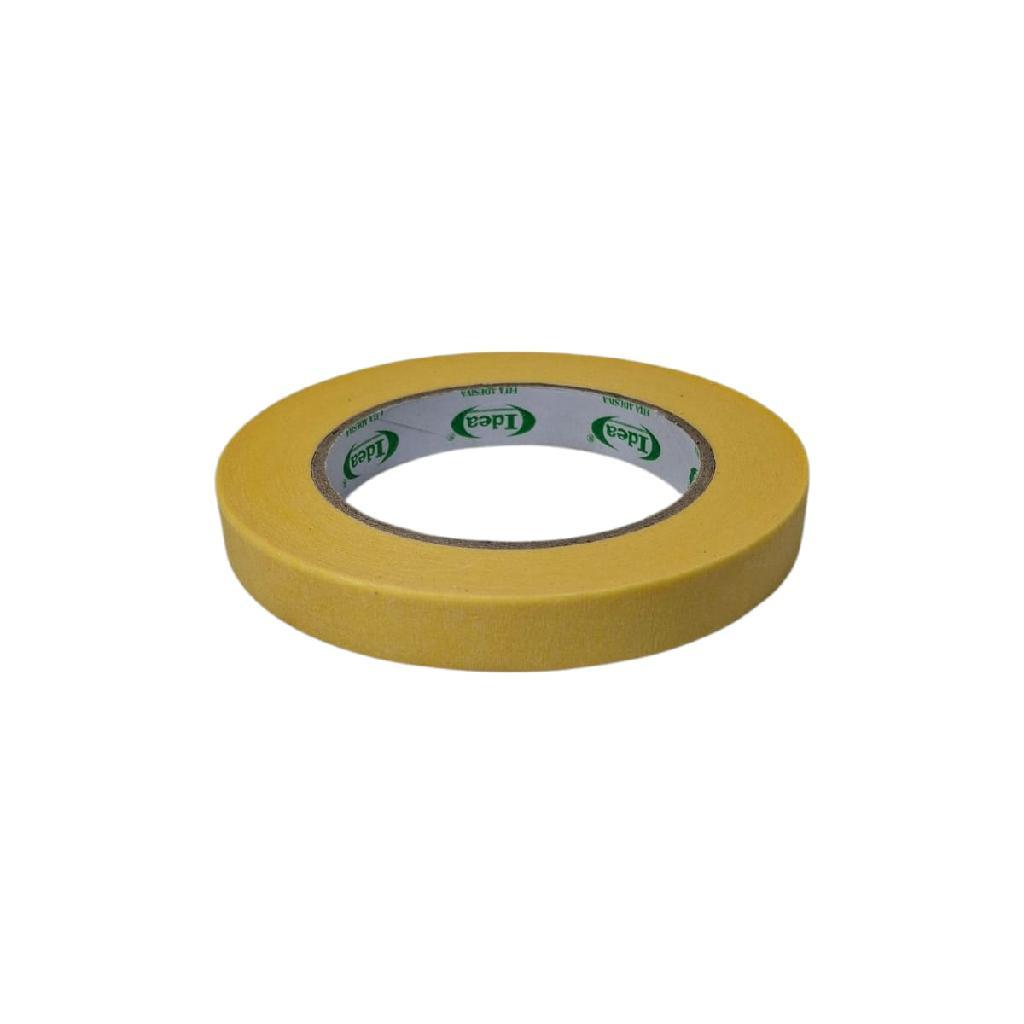 Fita Crepe 15mm 50 Metros 80 Peças Para Pintura De Parede Pedreiro Pintor Acabamento Sem Borrar