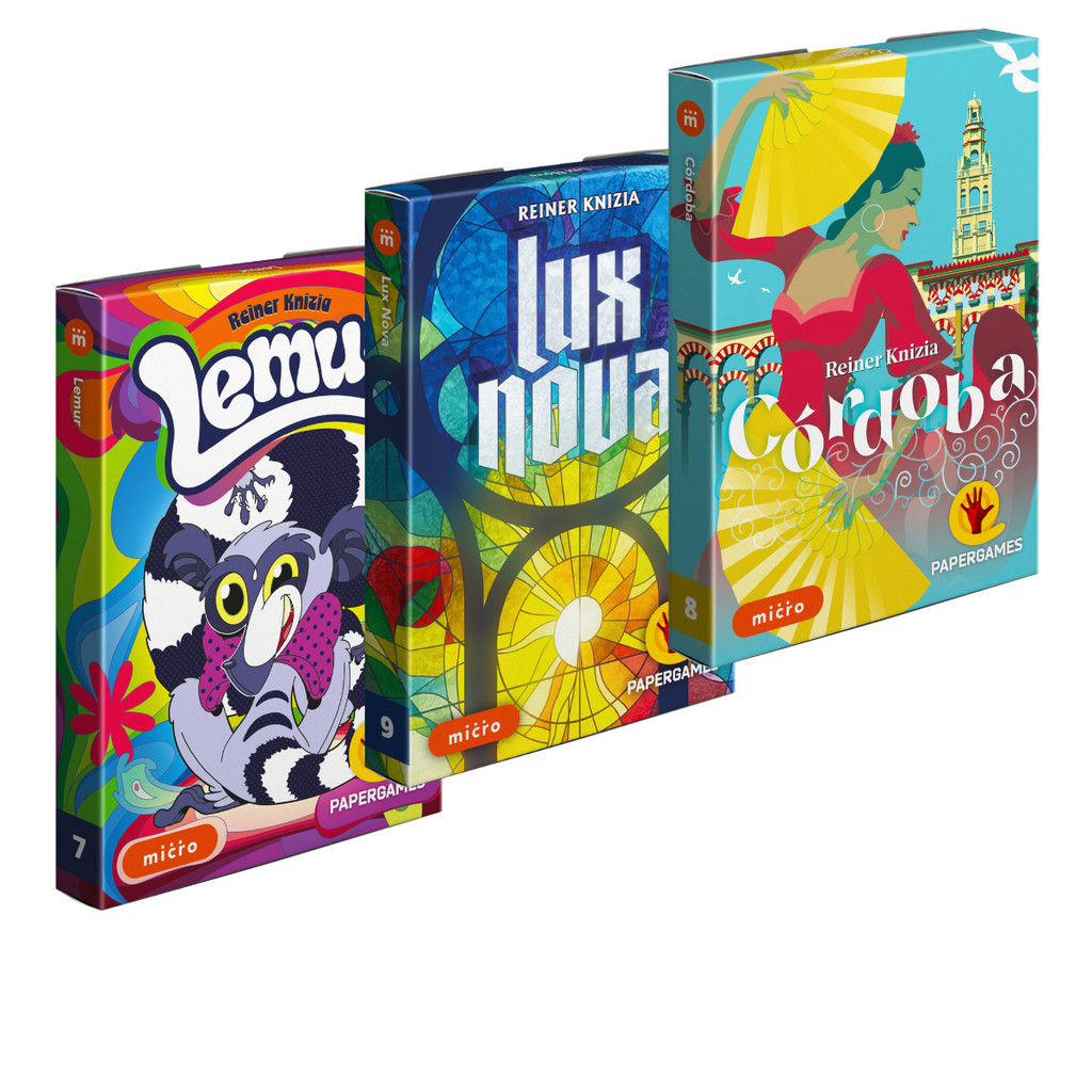 Coleção Jogos Paper Games Viagem Lemur Cordoba Lux Nova