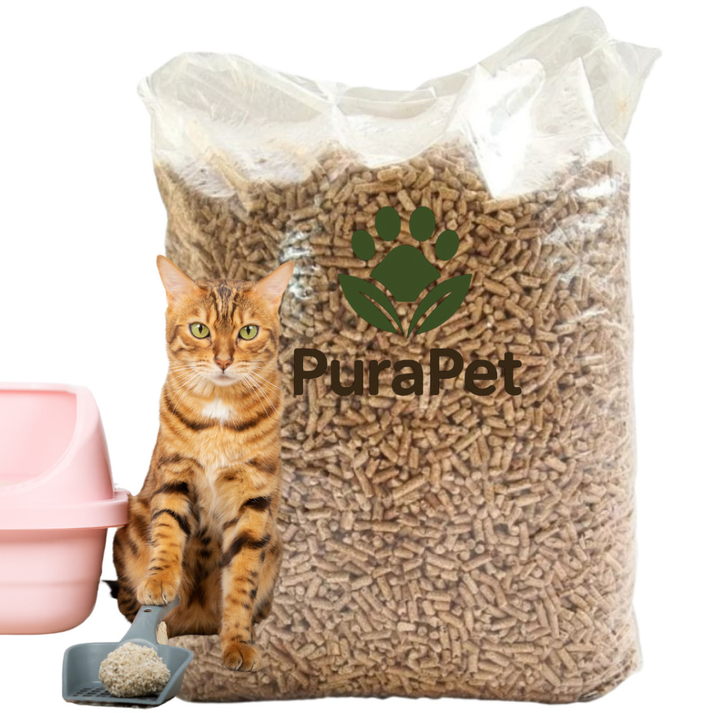 Granulado de Madeira Areia Higiênica para Gatos e Roedores - Pellets de Madeira