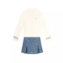 Conjunto infantil menina floral sofisticado Mundi
