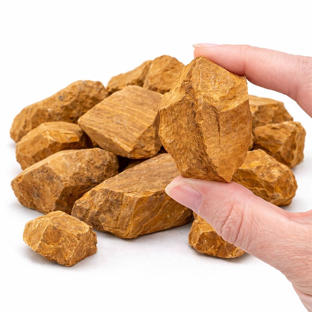 Jaspe Amarela Jaspe Madeira Cristal Pedra Bruta Natural