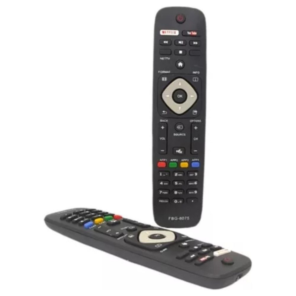 Controle Remoto compatível para Tv Lcd Led Philips Smart Vc-8177 Teclas Atalho